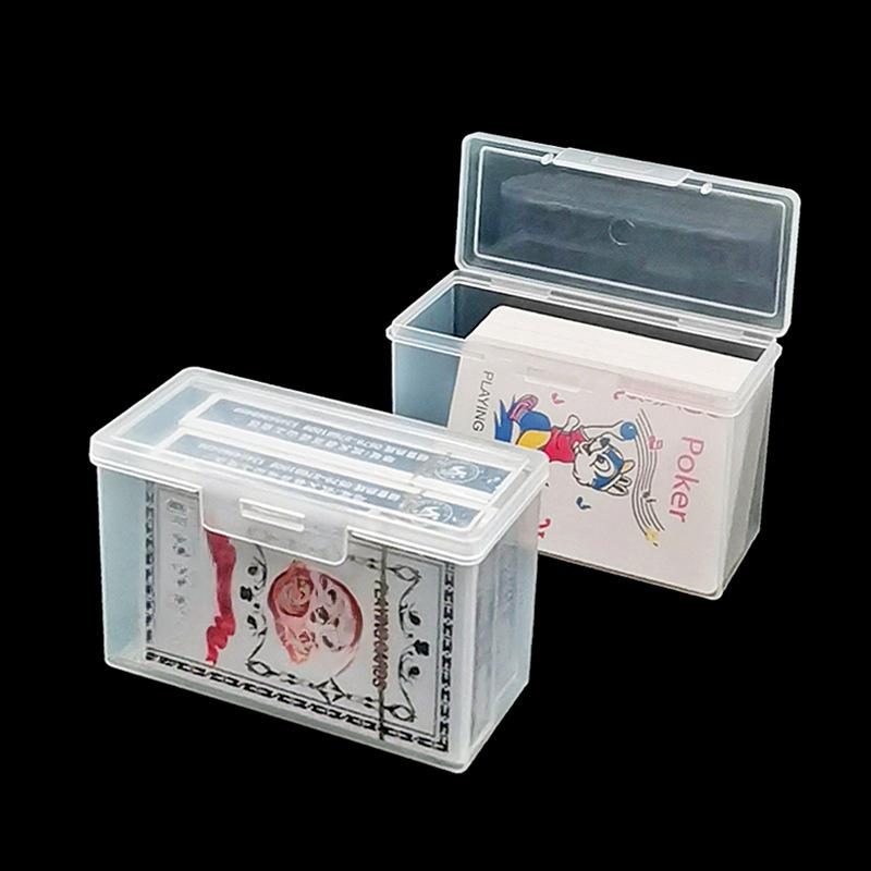 Card Storage Box Transparent Plastic Box Game Card Storage Box ID Card Business Card Storage Box