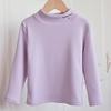 Unisex Kids Thickened Half Turtleneck Long Sleeve Warm Winter Base Shirt
