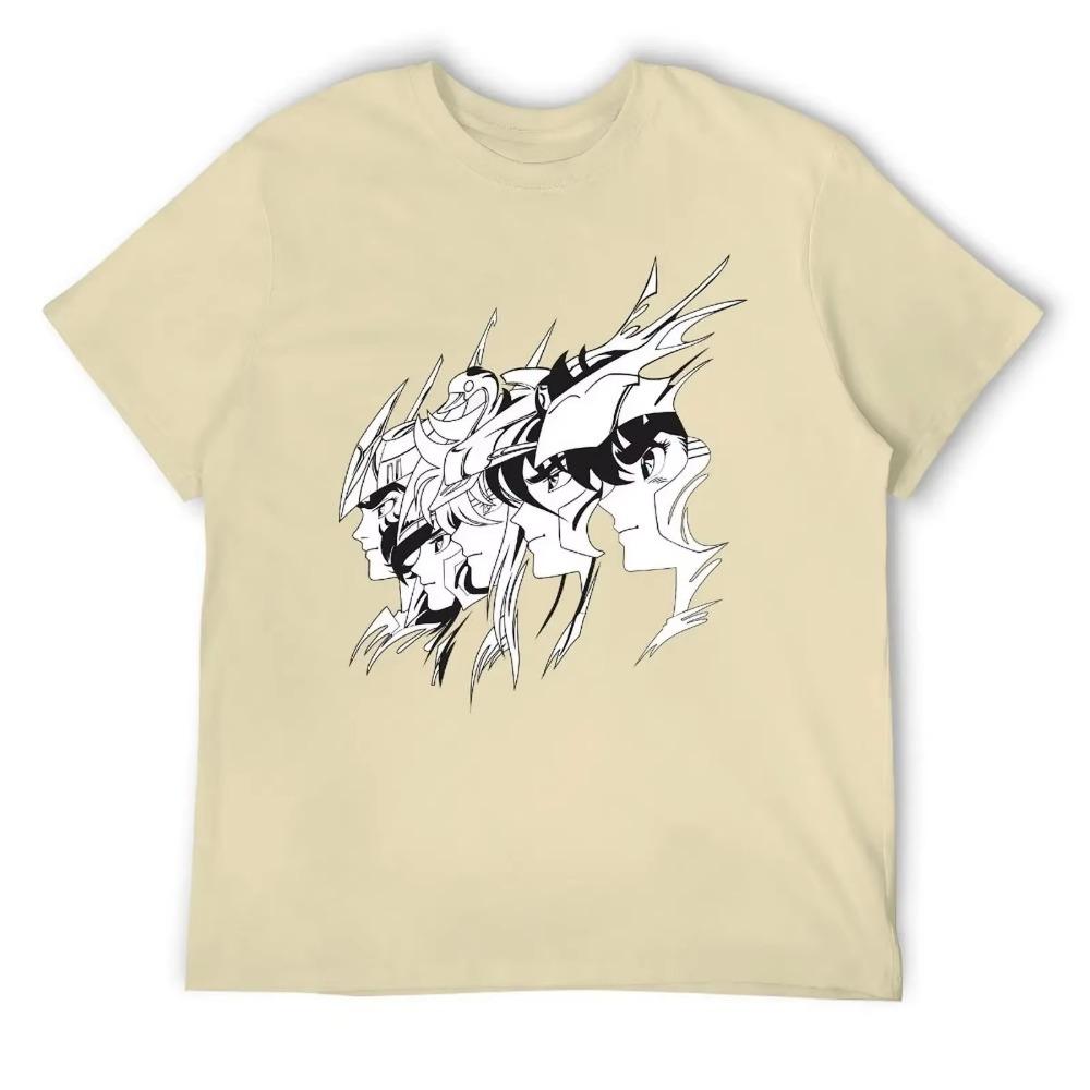 Crewneck Saint Seiya Bronze Knights For Sale T-shirt Sports Tees Novelty Geeky Fitness Eur Size