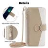 For Samsung Galaxy S25 Ultra Case Mirror Wallet Leather Phone Cover with Chain Shoulder Strap