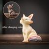 Hot! Cute Color Changing Fox Tea Pet Office and Home Tea Table Decoration Ornaments Cat Shaped Fun Tea Toys Tea Accessories