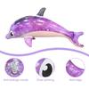 1pc Purple Inflatable Dolphin Beach Pool Swimming Game Toy Water Sports Inflatable Toys Gift Summer Pool Toy