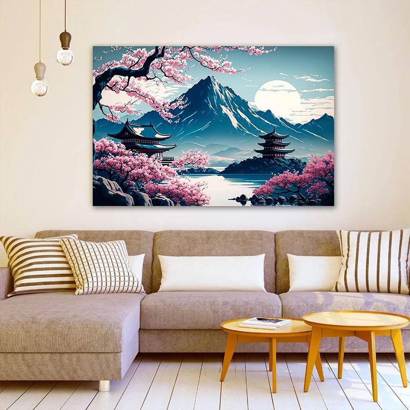 Japanese Landscape Poster Canvas Painting Print Wall Art Picture Bar Cafe Vintage Home Room Decor Aesthetic Mural Gift Frameless