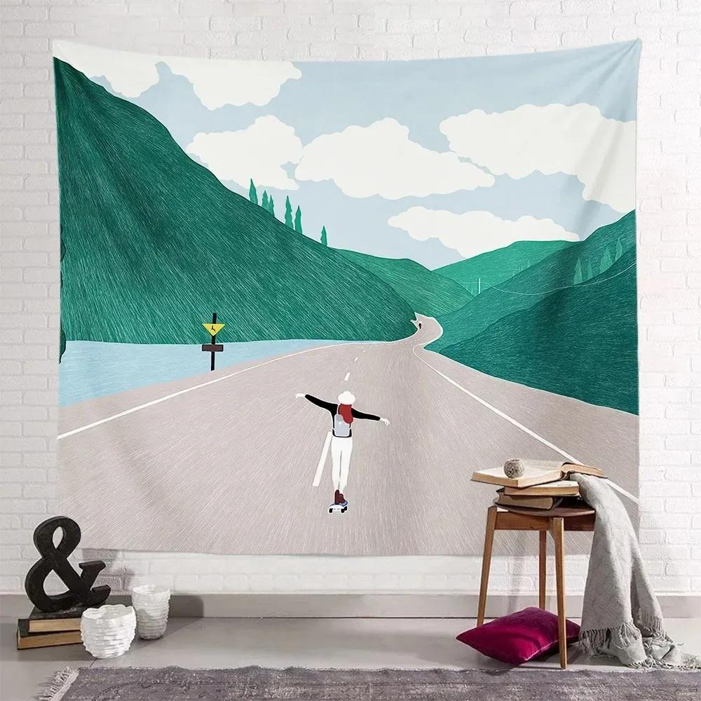 Botanical Art Tapestry Minimalist Design Unique Wall Decor for Living Room Perfect Gift for Plant Lovers
