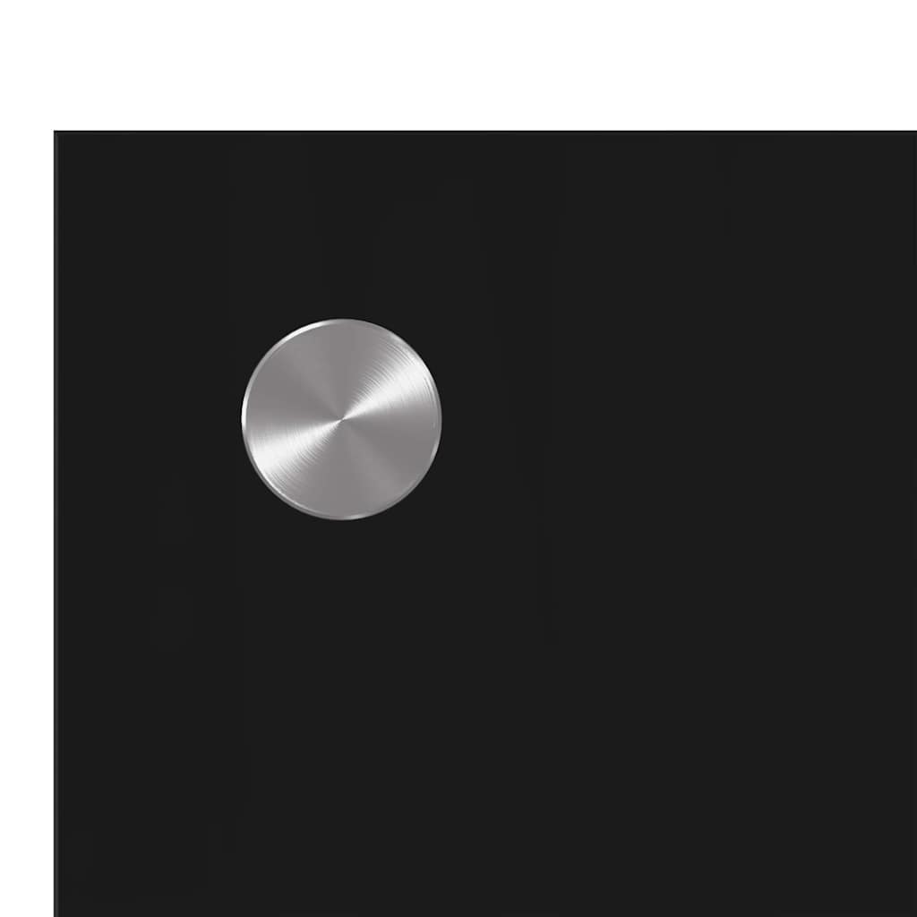 Kitchen Backsplash 2 pcs Black 70 x 40 cm Tempered Glass