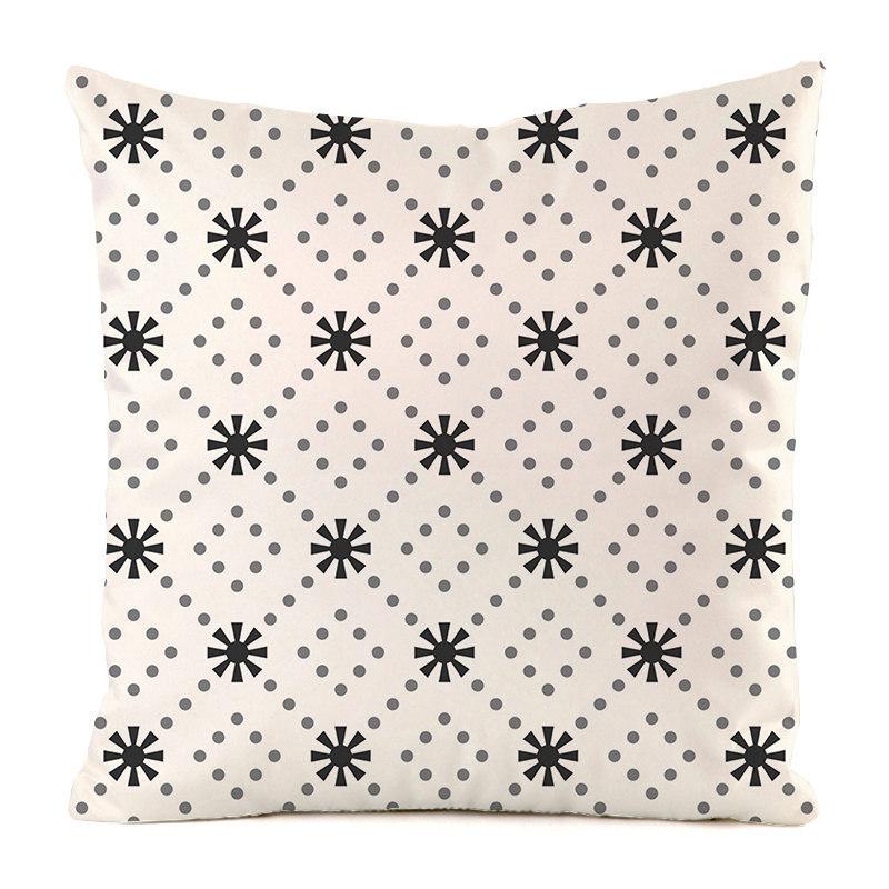 Nordic Minimalist Black And White Texture Digital Printing Short Plush Pillow Covers For Sofa Office Cushion Cover Home Goods