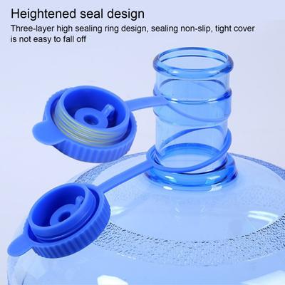 2Pcs 5 Gallon Water Jug Silicone Lid Food-Grade Bucket Cover BPA-Free Sealed Bucket Cap Easy Install Leak-Proof Replacement Cap