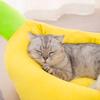 Dogs Bed Cozy Banana Shaped Nest Pets Bed Durable Detachable &Washable Plush Soft Puppy Cushion Pet Nesting Bed for Pet Supplies