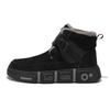 Cotton Shoes Men Winter Warm Plush Thick Snow Work Boots Outdoor Anti-skid Comfortable Casual Buckle Strap Shoes Size 32-44