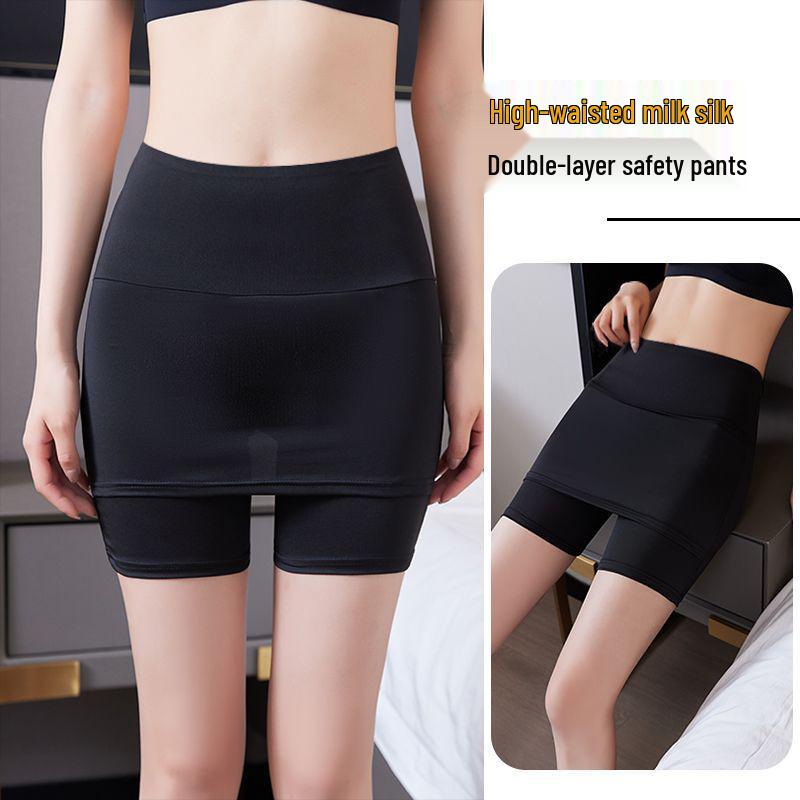 

Женские летние бесшовные шорты-безопасности, не скатывающиеся и защищающие от просвечивания One Size