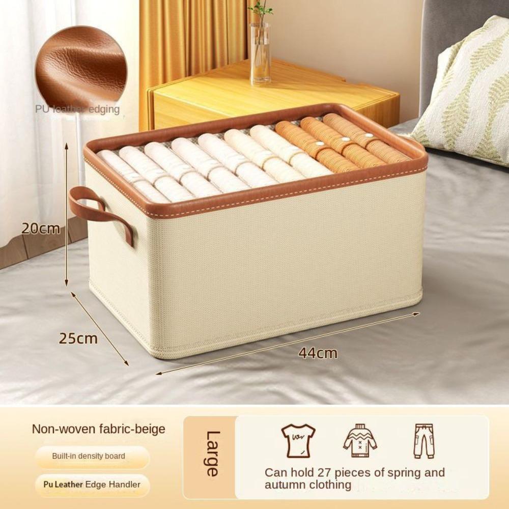 Foldable Clothing Storage Box Separation Wardrobe Clothes Storage Box Household
