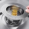 Kitchen Supplies Sink Strainer Stainless Steel Gold Accessory for Effective Waste Collection and Easy Cleaning