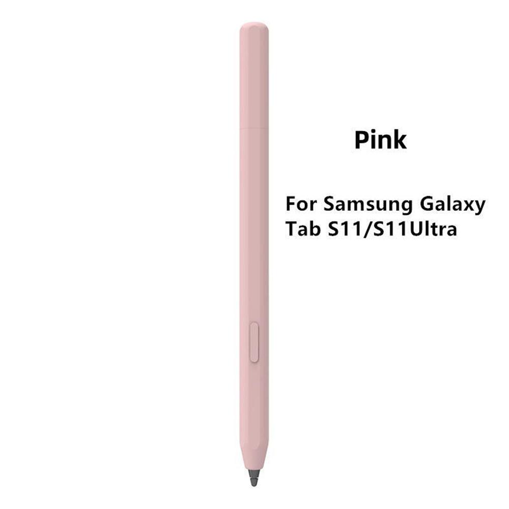 Toll Samsung Galaxy Tab S11 Ultra S10 S9 S8 S7 S6 Lite táblagéphez Stylus Védőtok Puha Szilikon Ütésálló Csúszásmentes S11-Pink