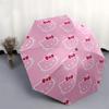 1pc Hello Kitty Pattern Pink Background Umbrella with Plastic Handle,Suitable for All Seasons Home Travel Outdoor UmbrellaSanlio645