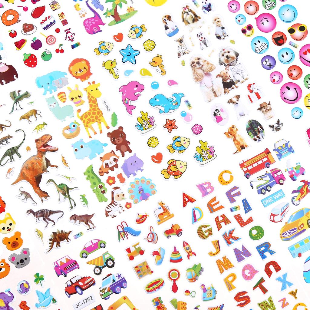 LOKIPA Reward 3D Puffy Cute Sticker Large Set of 60 Stickers, Gift, Set,