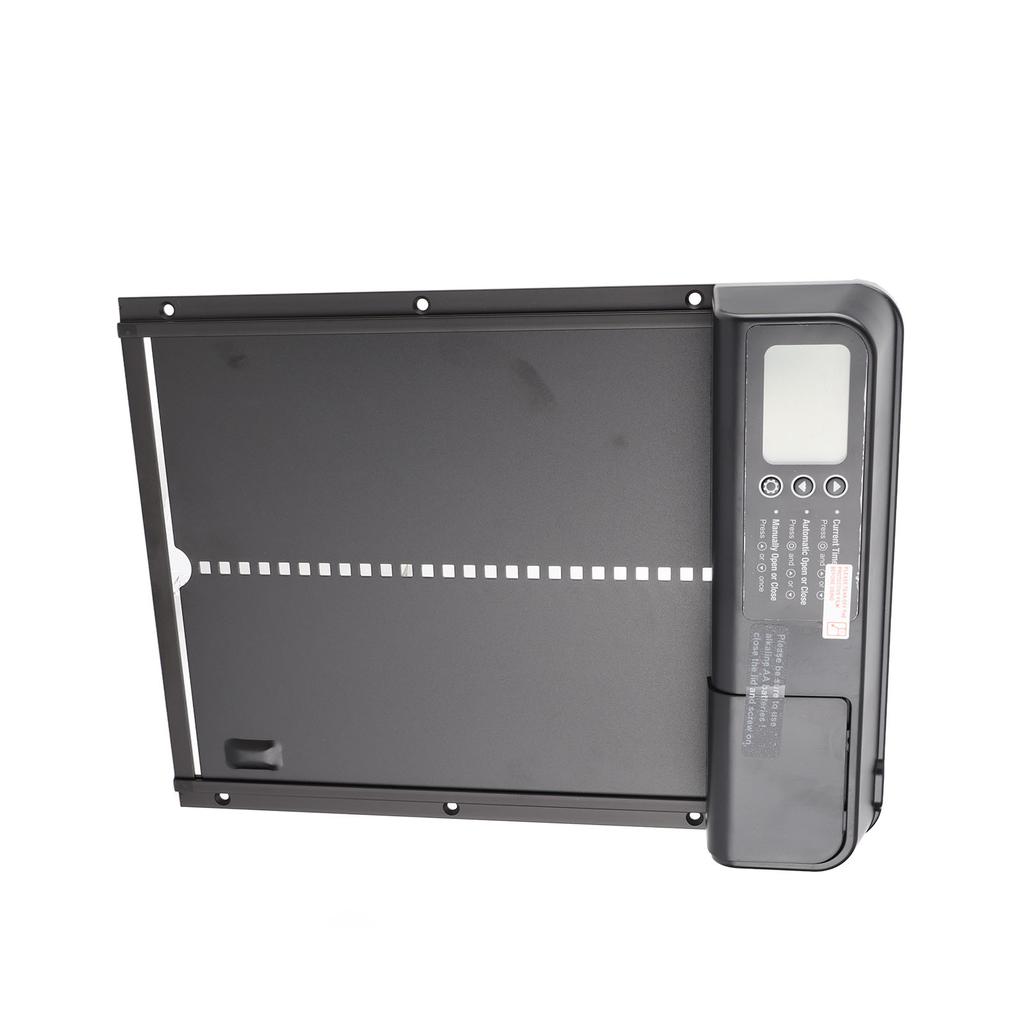 Automatic Chicken Coop Door with Timer Aluminum Alloy IP45 Waterproof LED Display Battery Powered
