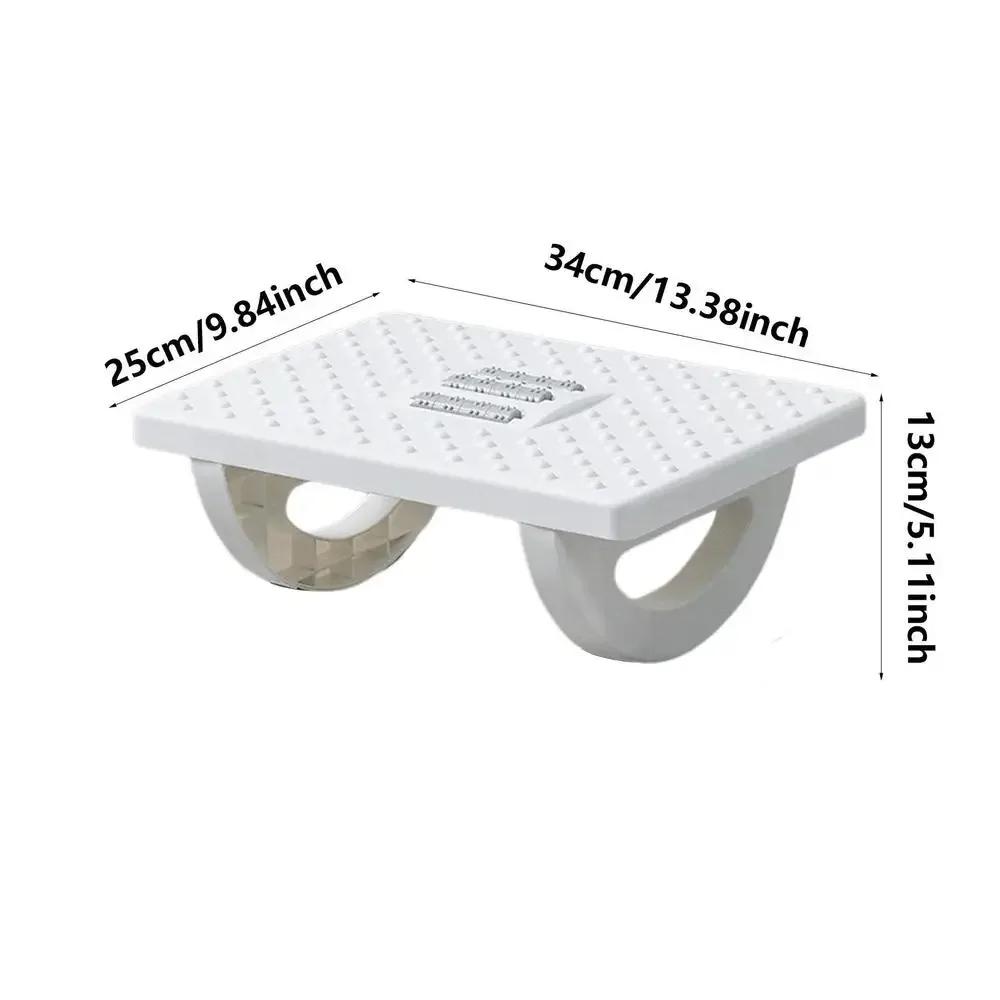 

Portability Foot Rest Under Desk Footrest Ergonomic Foot Stool with Massage Rollers Foot Rest for Home Office Work Fast Ship білий