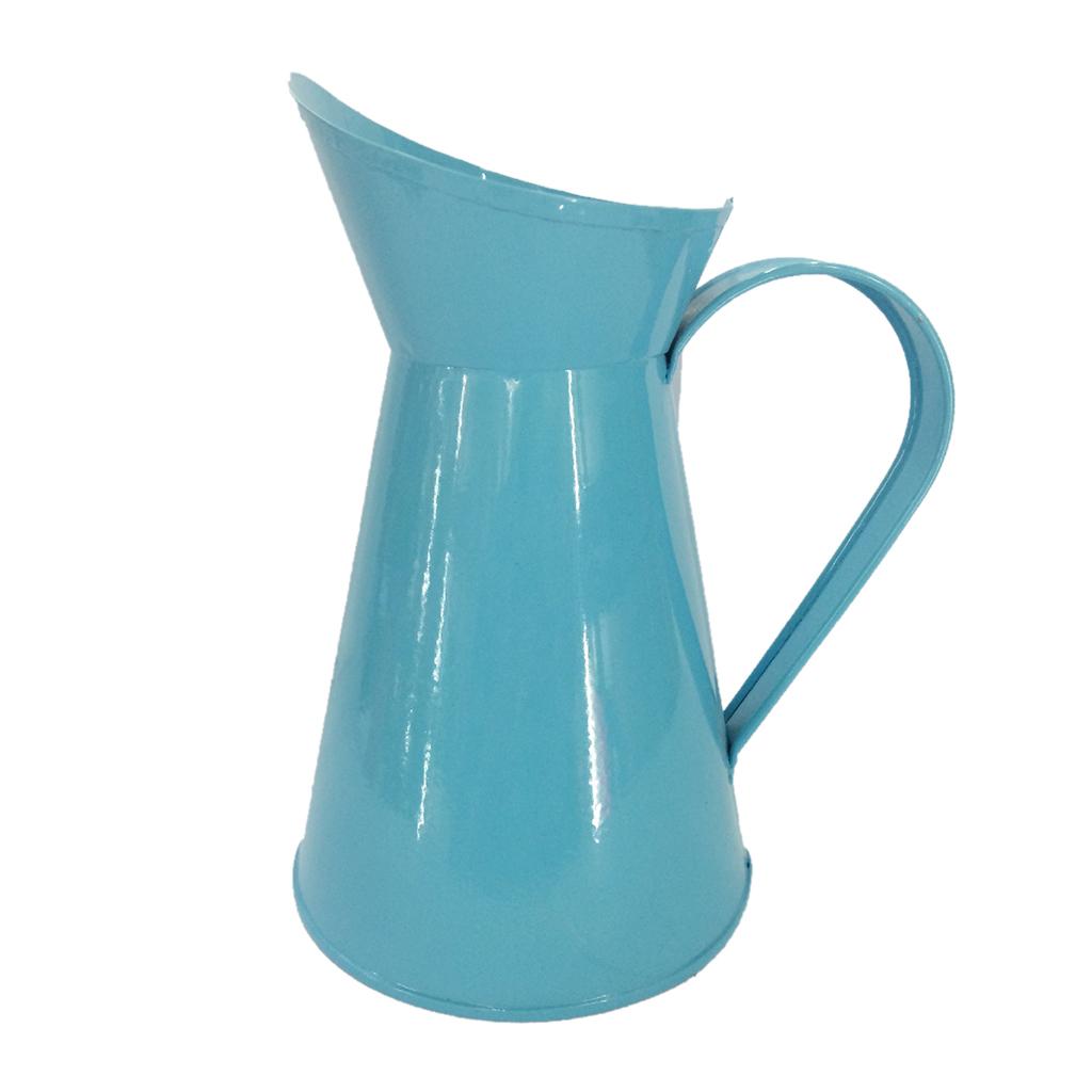 Country Style Metal Vase Flower Pot Jug Holder Wedding Retro