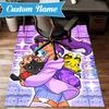 Custom Name Rainbow Aphmau Fantasy World Rug Game Carpet, Floor Mat for Bedroom Living Room Entryway Rug, Home Decor Idea Gift for Christmas birthday