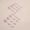 White French simple medium and long European and American ins style sexy lips manicure fake nails can be nails