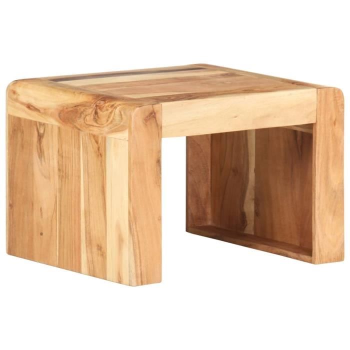 VidaXL Table d'appoint 43x40x30 cm Bois d'acacia massif