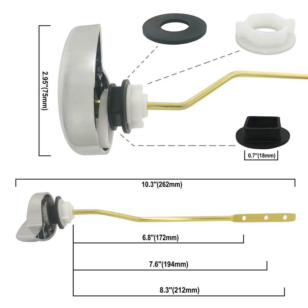High Durability Side Front Mount Toilet Lever Handle For TOTO Engineered For Longevity And Consistent Performance China Mainland