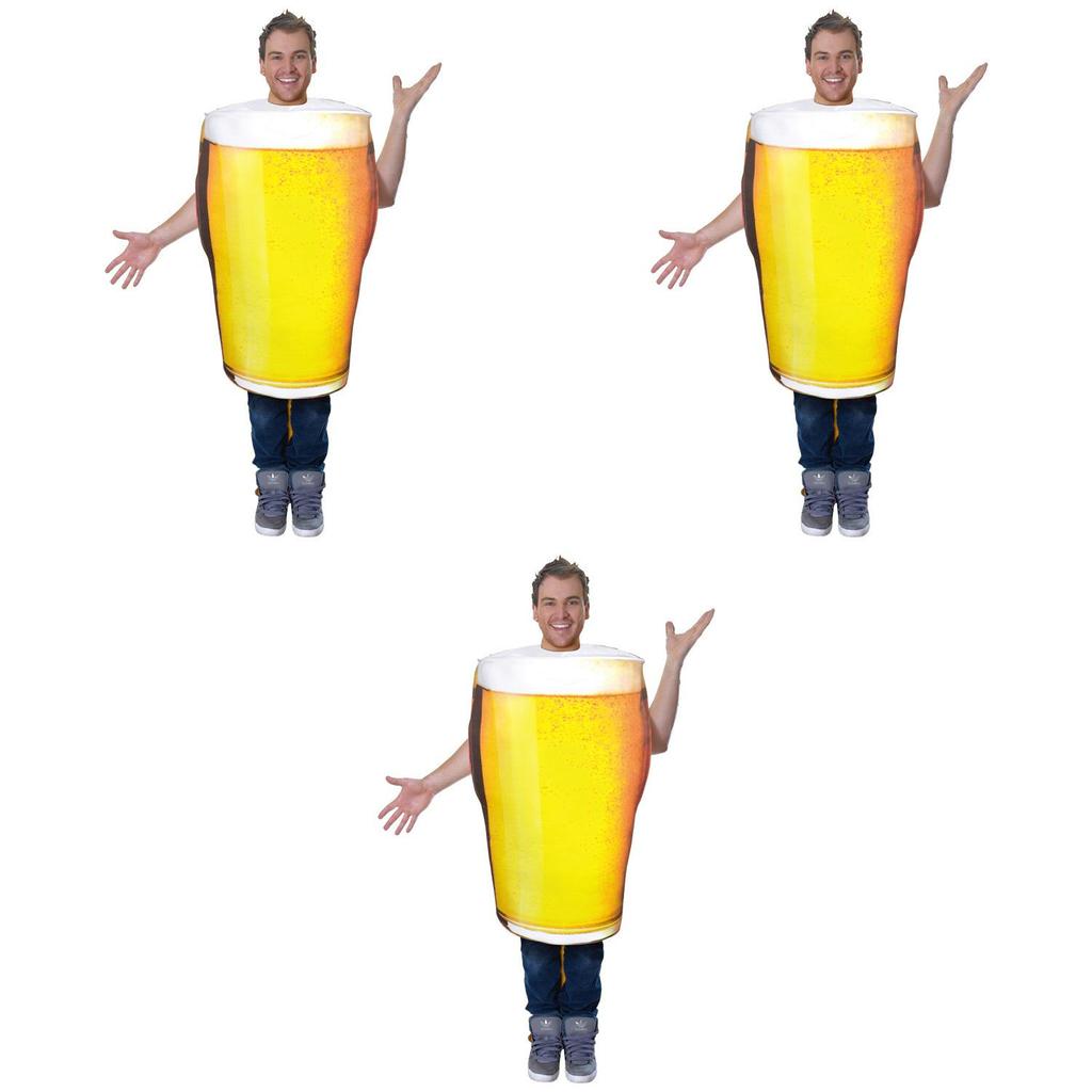 Herren Oktoberfest Bierkrug Halloween Kostüm Erwachsenen Party Outfit