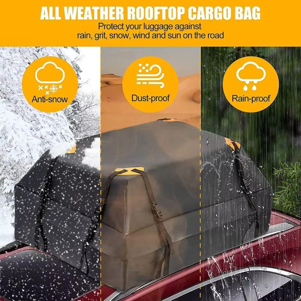 Durable Material Car Rooftop Bag Heavy Duty Car Roof Cargo Bag Luggage Storage Bag  Cargo Carrier