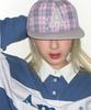 AMES-WORLDWIDE A Check Ball Cap Pink