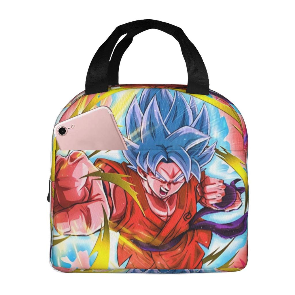 Lunch Bag, Full-Printed Picnic Bag For Primary And Secondary School Students, Cartoon Animation, Large-Capacity Thermal Insulation Lunch Box Bag