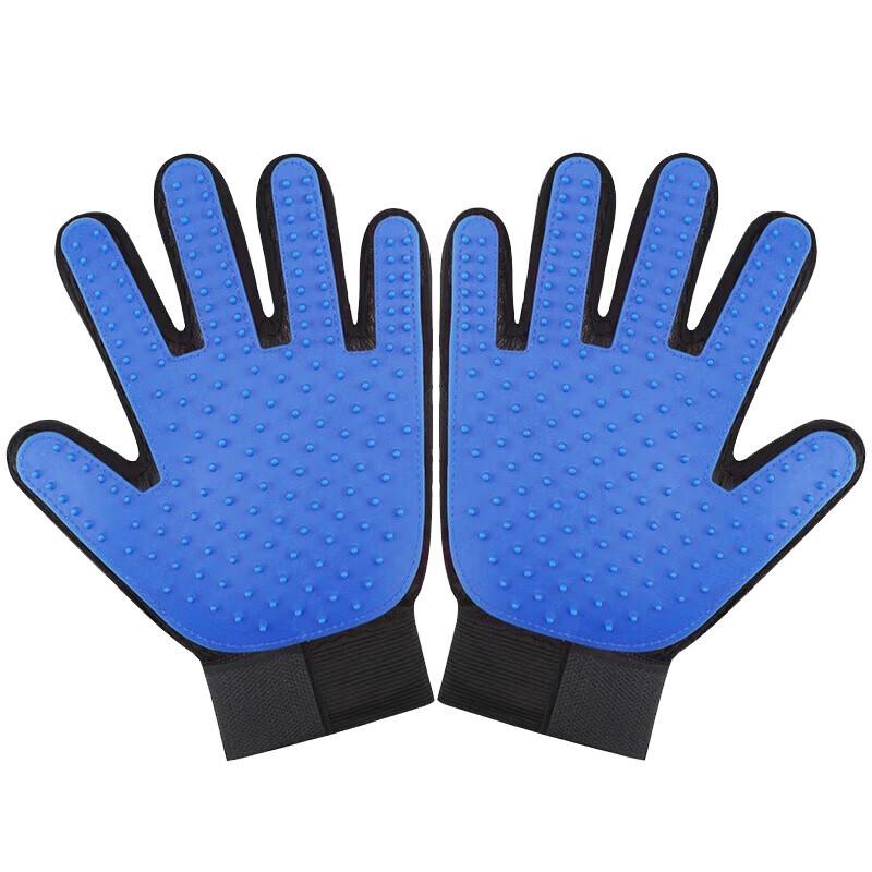 Pet Grooming Glove: Hair Remover & Massaging Brush for Cats and Dogs