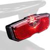 Red Bike Tail Light Battery Powered Bike Reflectors Professional Luggage Rack Reflector  Cycling