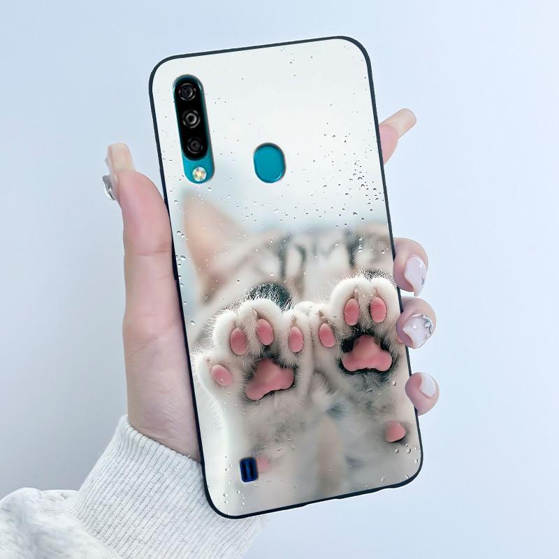 Hülle für ZTE Blade A7 (2020) Handyhülle Mattschwarz Luxus Drache Niedlich Cool Jungen Mädchen Weiches Silikon TPU Schutz-Rückseite