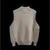 Revoked by Brand Good Goods Half High Collar Sleeveless Waistcoat Knitting Sweater Vest Jacket Loose Outer Wear Bandage Dress Women's Thickness
