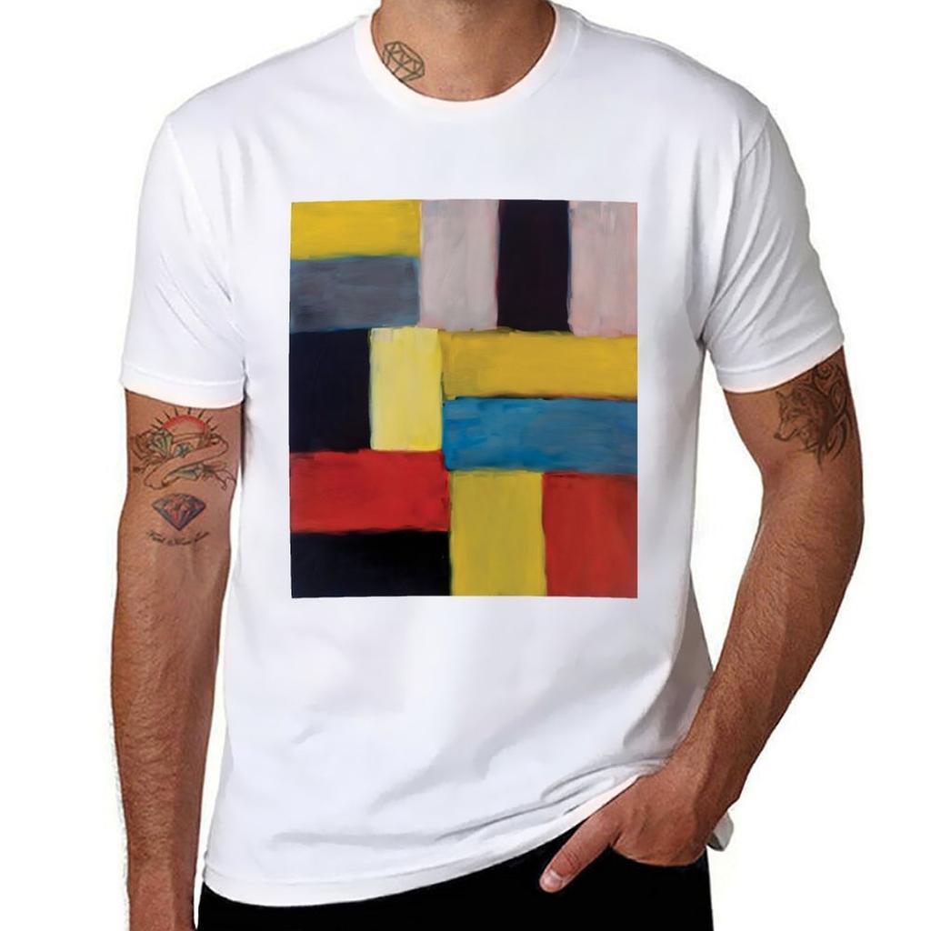 Mark Rothko Tričko tričko pánské 100% bavlna luxusní značka potištěná trička pro muže pánská trička grafické tričko