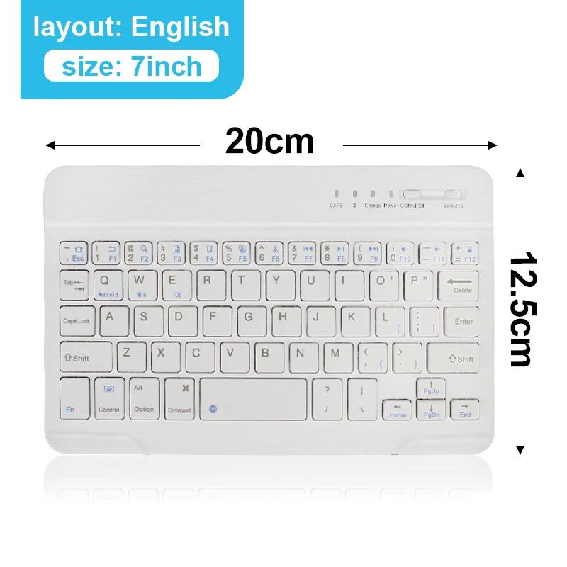 Bluetooth Keyboard Mini Keyboard 200mAh Rechargeable Silent Keyboard Wireless Gaming Keyboard for Laptop Tablet Mac OS Windows