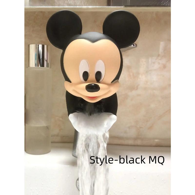 Disney 1 Pack Cartoon Mickey Minnie Verlängerer Wasserbefüller Sparsam Silikon Wasserhahn Verlängerungswerkzeug Hilft beim Händewaschen Gutes Geschenk black
