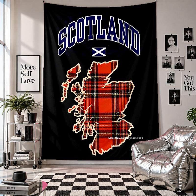 Wall TapestryScotland National Team Art Hanging Cloth Decorative Background Cover for Room Decoration