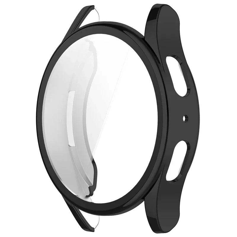 Silikon TPU Hülle Glas Für Samsung Galaxy Watch 7 40mm 44mm Vollabdeckung Displayschutz Bumper für Watch7 44mm 40mm Hülle