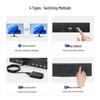 MT-Viki 4K 60Hz HDMI KVM Switch 4 In 2 Out with Dual Monitor Extension