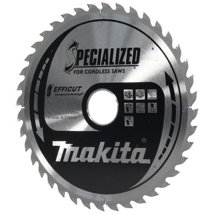 Makita E-12245 Lame De Scie Circulaire 185 X 30 X 1.5 Mm Nombre De Dents: 40 1 Pc(s)