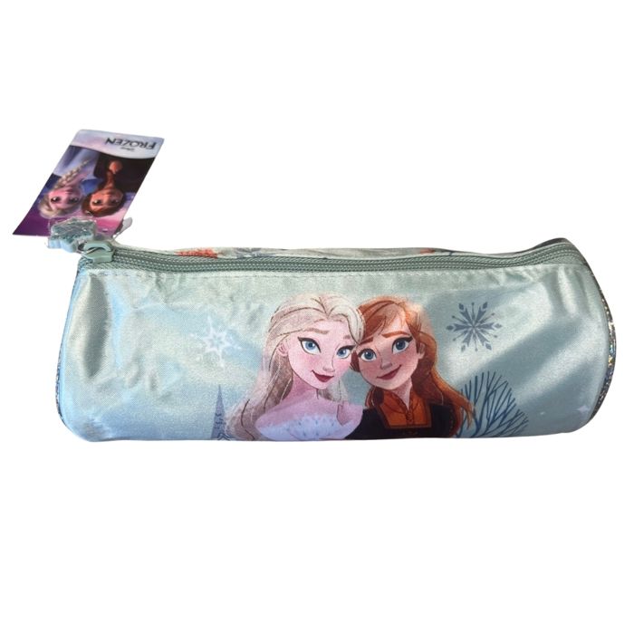 

Дитячий пенал - Крижана Королева - Циліндричний - 23 см - Велика місткість - Морозно-блакитний