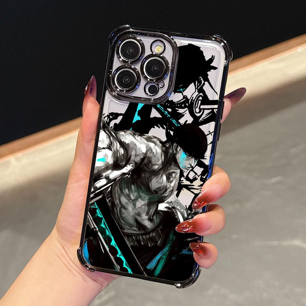 

Крутой чехол One Piece Ророноа Зоро для iPhone 17 Pro 16 15 14 13 12 11 Pro Max Чехол 17 Plus 17E 16E 17Air Силиконовый чехол для телефона iPhone 11Pro Max