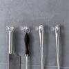 40Pcs Practical Transparent Wall Hooks Adhesive Power Plug Holders Hanging Hooks For Home And Office Use