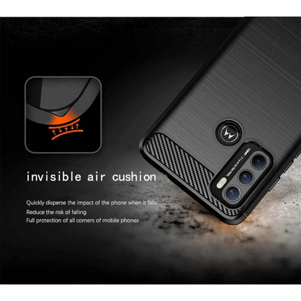 Per Motorola Moto G60 Custodia in Silicone Fibra di Carbonio Cover Per Moto G60 G32 G72 G14 G54 G84 E13 E22i E32S Custodia Per Motorola G60 Custodia