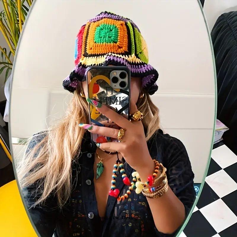 New Style Custom Summer Beach Hat Fashion Handmade Crochet Bucket Hats for Women