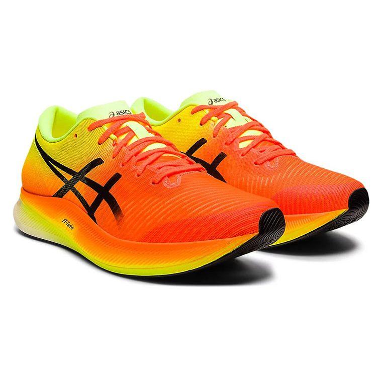 Asics Metaspeed Edge Comfortable Fashion Mesh Low-Top Carbon Plate Running Shoes Unisex Sneakers Yellow Black 1012B258-800