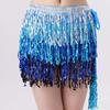 Sequins Belly Dance Skirt Tassel Chain Belt Wrap Party Club Indian Latin Hula Dancer Performance Hip Waist Scarf