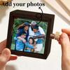 8/16 Photos DIY Wooden Rotating Picture Album Luminous Wooden Animated Photo Album  Wedding
