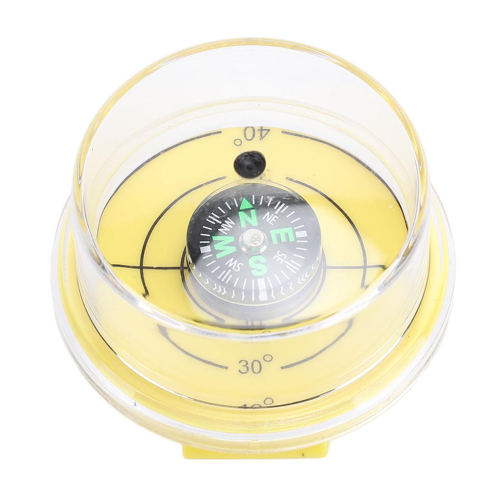 Sun Angle Guide for Solar Panel Verticality Level Gauge Measuring Tool 4.2CM Diameter Yellow With